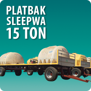 Platbak Sleepwa 15T | Flatbed Trailer 15T | V93