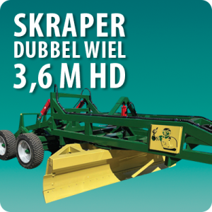 Skraper 3.6m (Dubbel-Wiel) | Grader 3.6m (Double-Wheel) | V016
